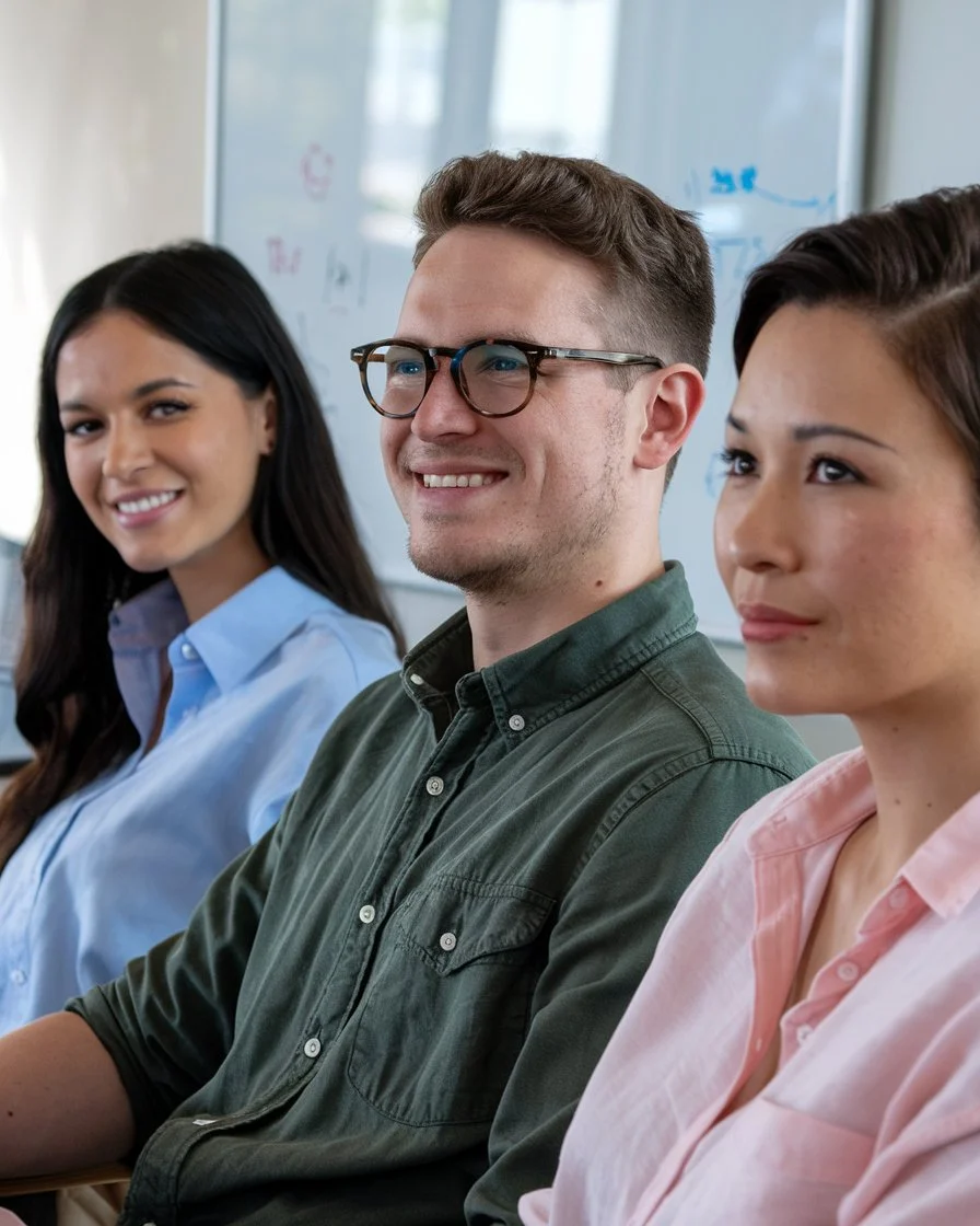 A team collaborating on a project